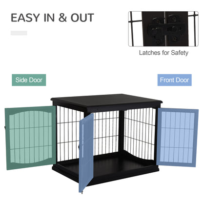 Dog Crate End Table Double Door 26 Inch