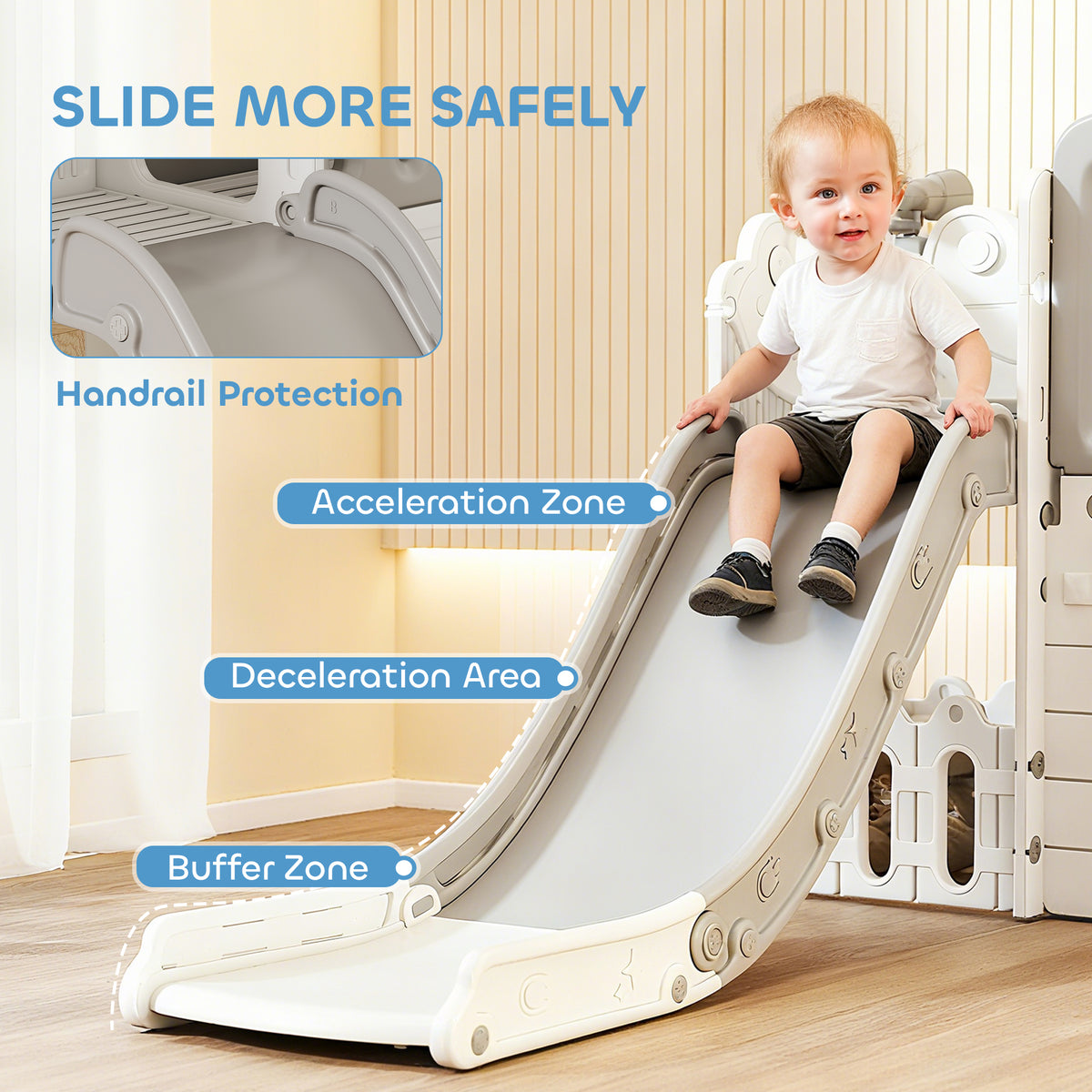 7-in-1 Toddler Slide Playground Playset