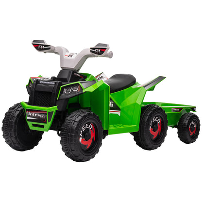 6V Kids Electric ATV with Trailer