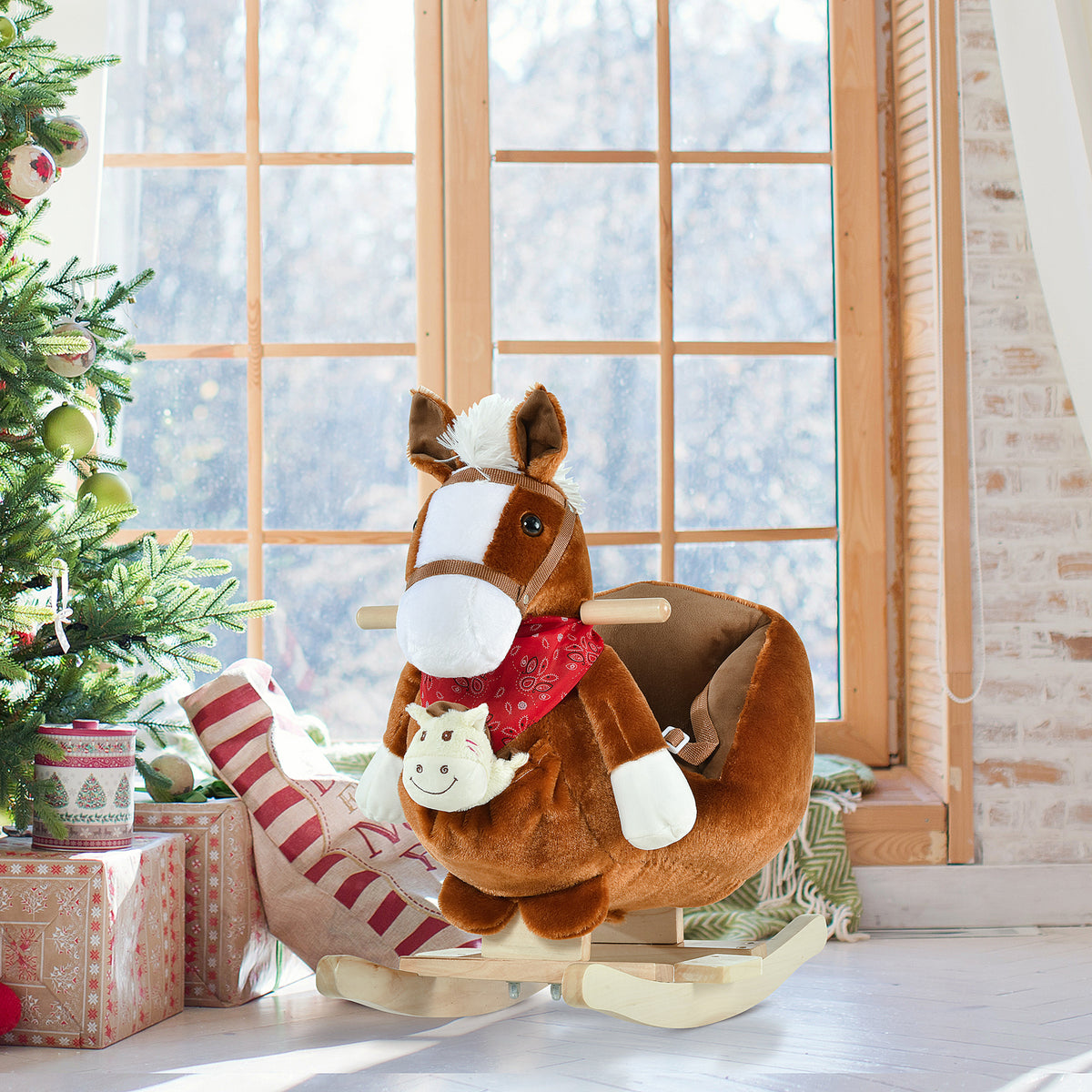 Baby Plush Rocking Horse with Sound