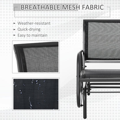 Outdoor Steel Patio Glider Chair