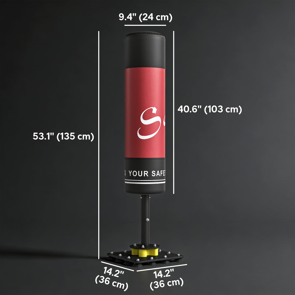 Freestanding punching bag