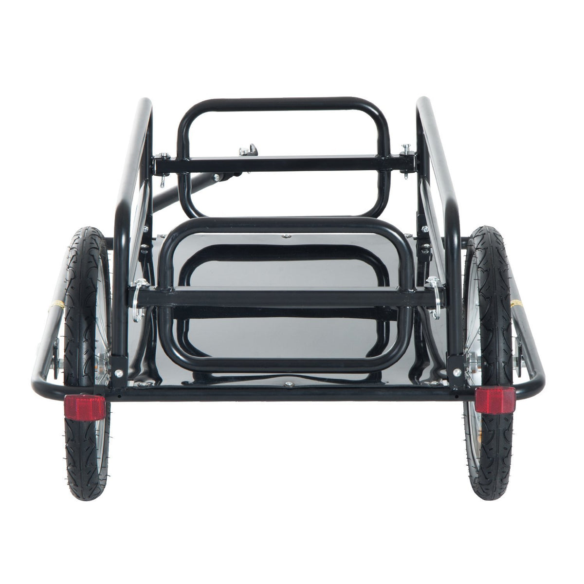Remolque plegable para bicicleta de carga, acero robusto