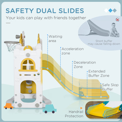 8-in-1 toddler slide and swing set