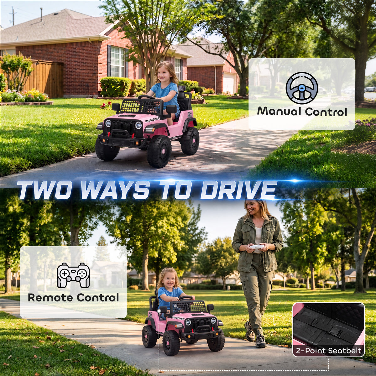 12V Electric Ride-On Truck Car with Remote Control