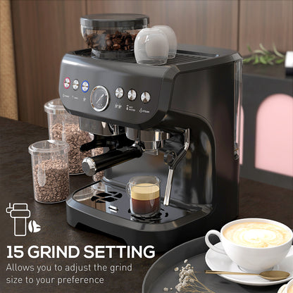15 Bar Espresso Machine with Milk Frother