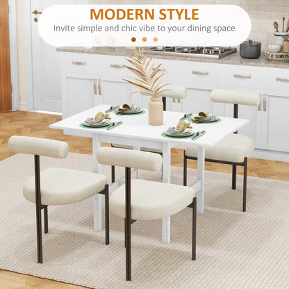 Mesa de comedor plegable de madera maciza de pino