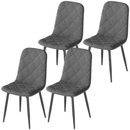 Upholstered dining chairs set of 4