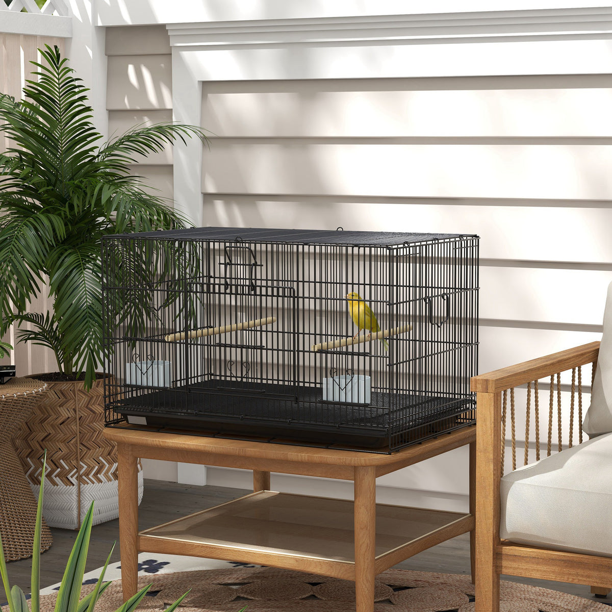 Large steel bird cage