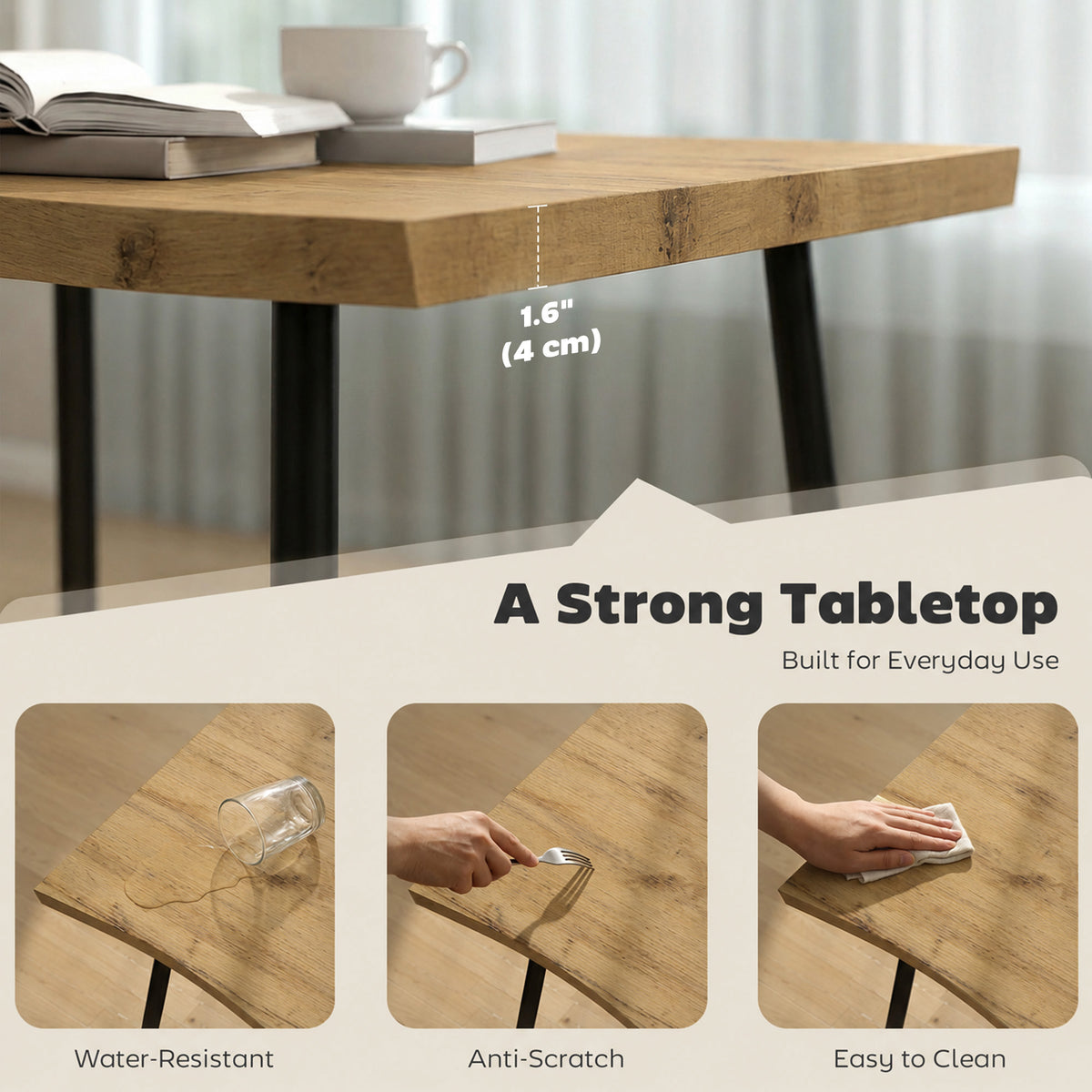 Nordic Dining Table 110 x 70 cm