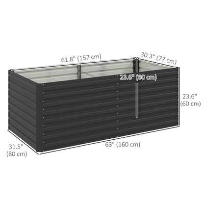 Raised Garden Bed Galvanized 152 x 91 x 61 cm