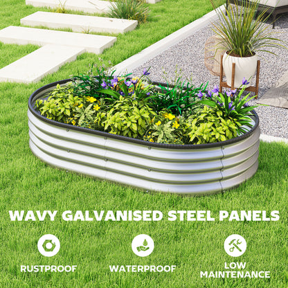 Modular Galvanized Steel Raised Garden Bed