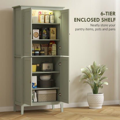 Tall kitchen pantry storage cabinet