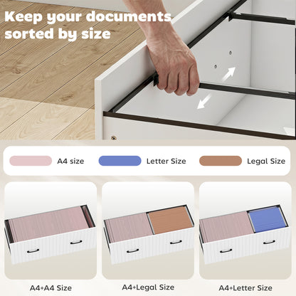 Lateral Office Filing Cabinet with Open Shelves
