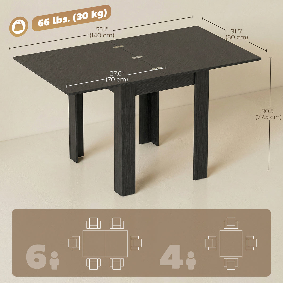Extendable Dining Table for Small Spaces