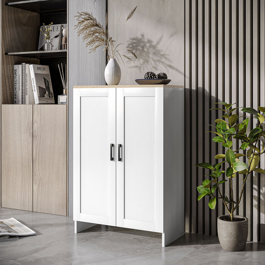 Armario de almacenamiento con puertas y estante ajustable
