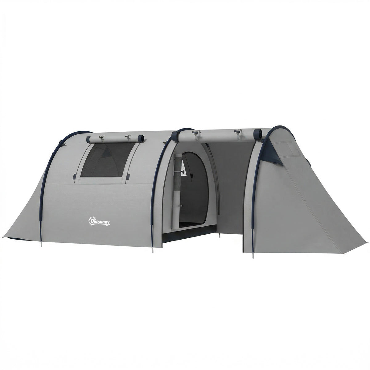 2-Room Waterproof Camping Tent for 3-4 People