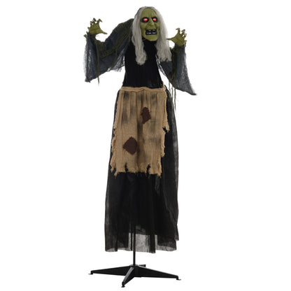Animated Halloween Witch Decoration Sound Activated