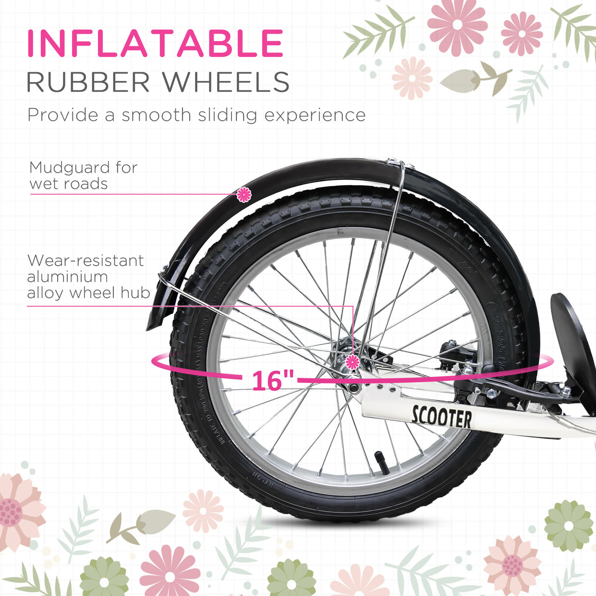 Patinete para niños con manillar ajustable