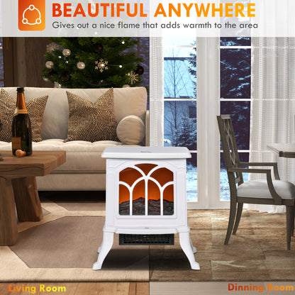 Electric Fireplace Heater with Realistic Flame 750W/1500W