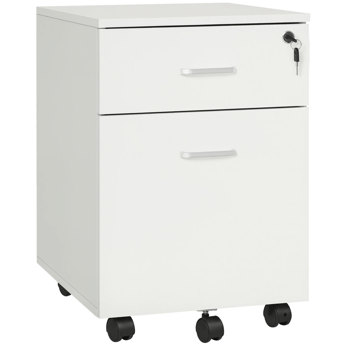 Mobile locking filing cabinet