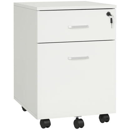 Mobile locking filing cabinet