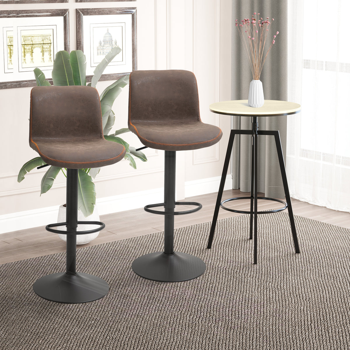 Adjustable Counter Height Bar Stools — Set of 2