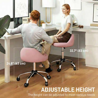 Adjustable Rolling Salon Stool