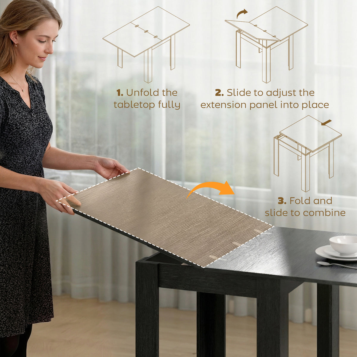 Extendable Dining Table for Small Spaces