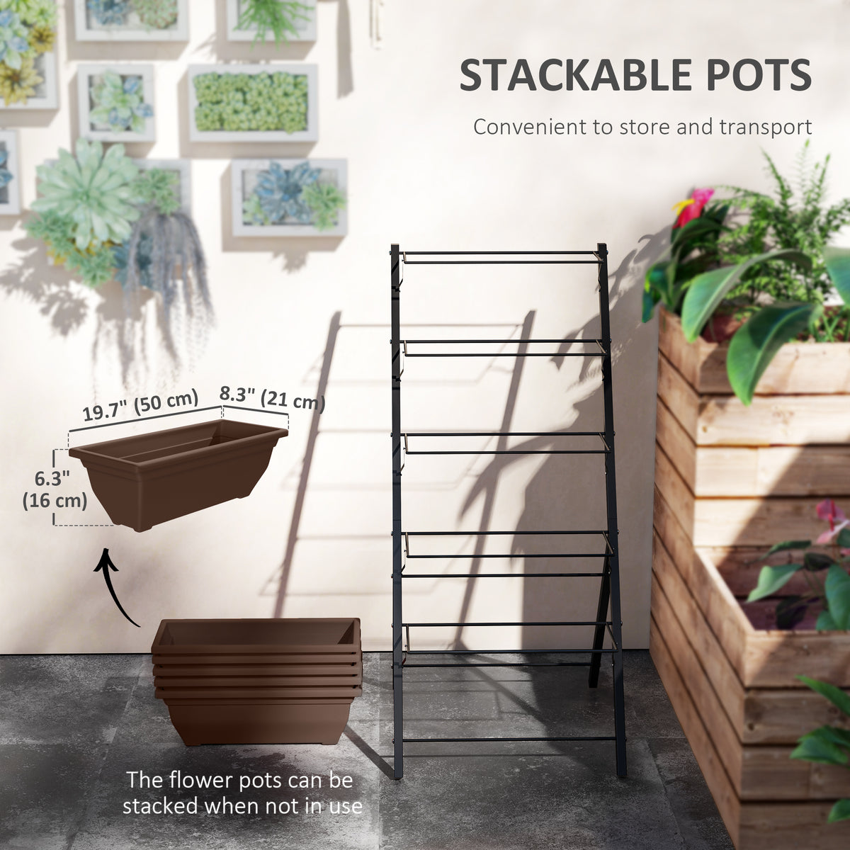 5-Tier Raised Garden Planter Stand