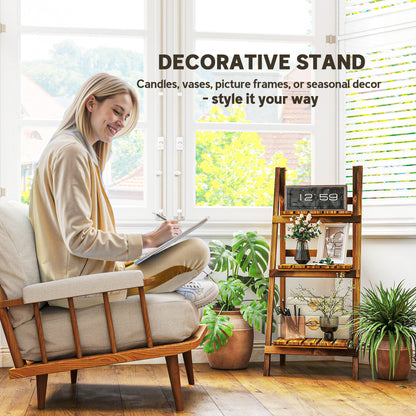3-Tier Foldable Wooden Plant Stand