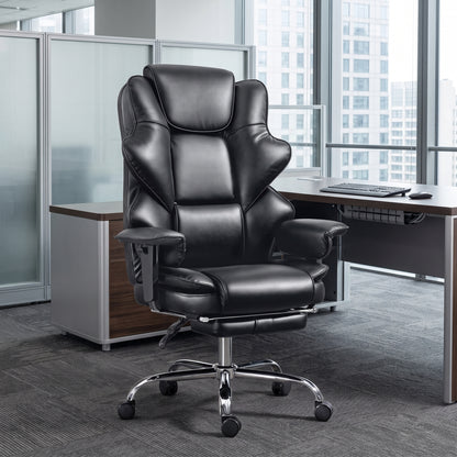 Big and Tall Ergonomic Office Chair in PU Leather