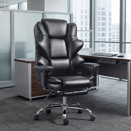 Big and Tall Ergonomic Office Chair in PU Leather