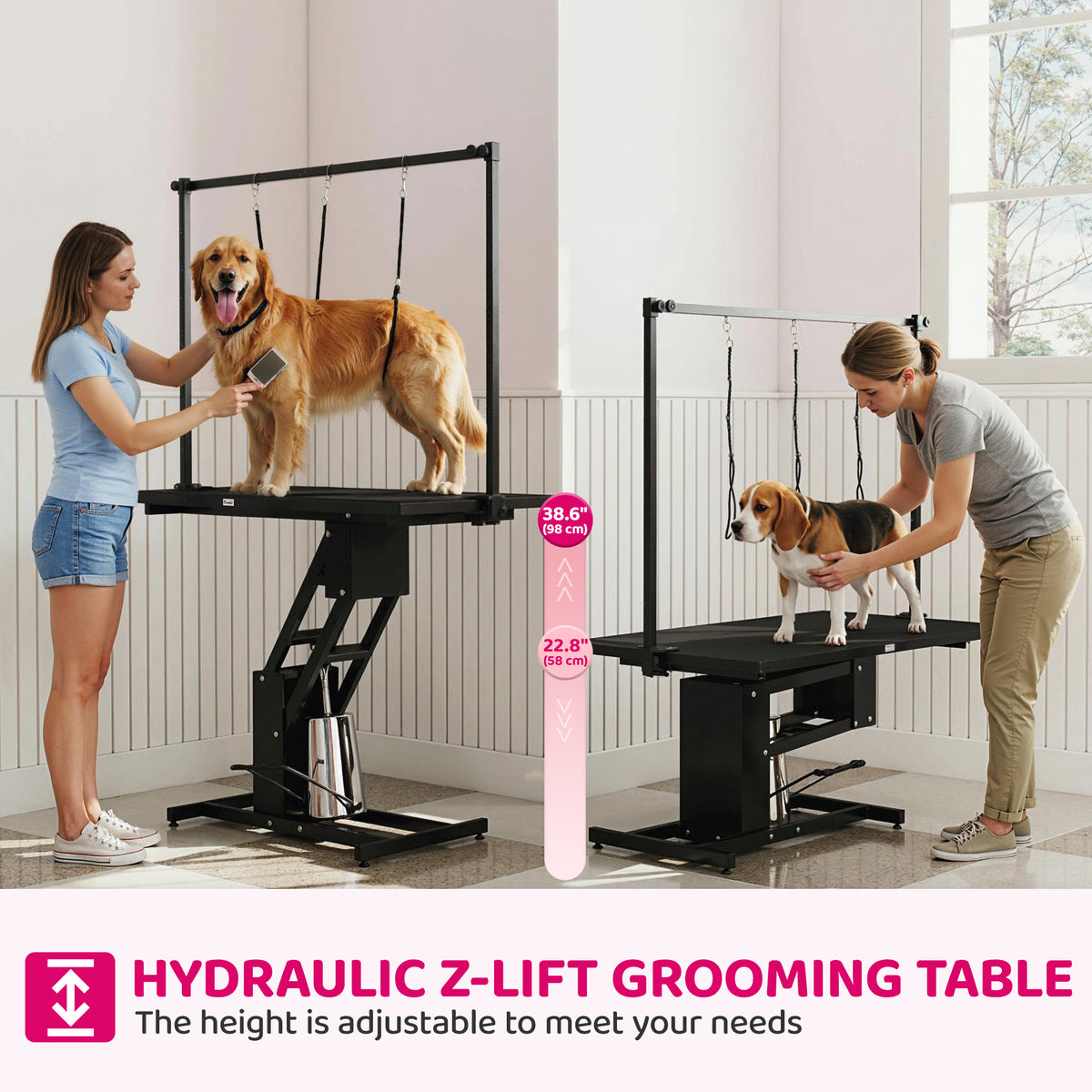 Hydraulic Z-Lift Dog Grooming Table