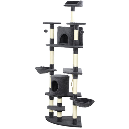 Multi-Level Cat Tree 79 Inch with Scratching Posts