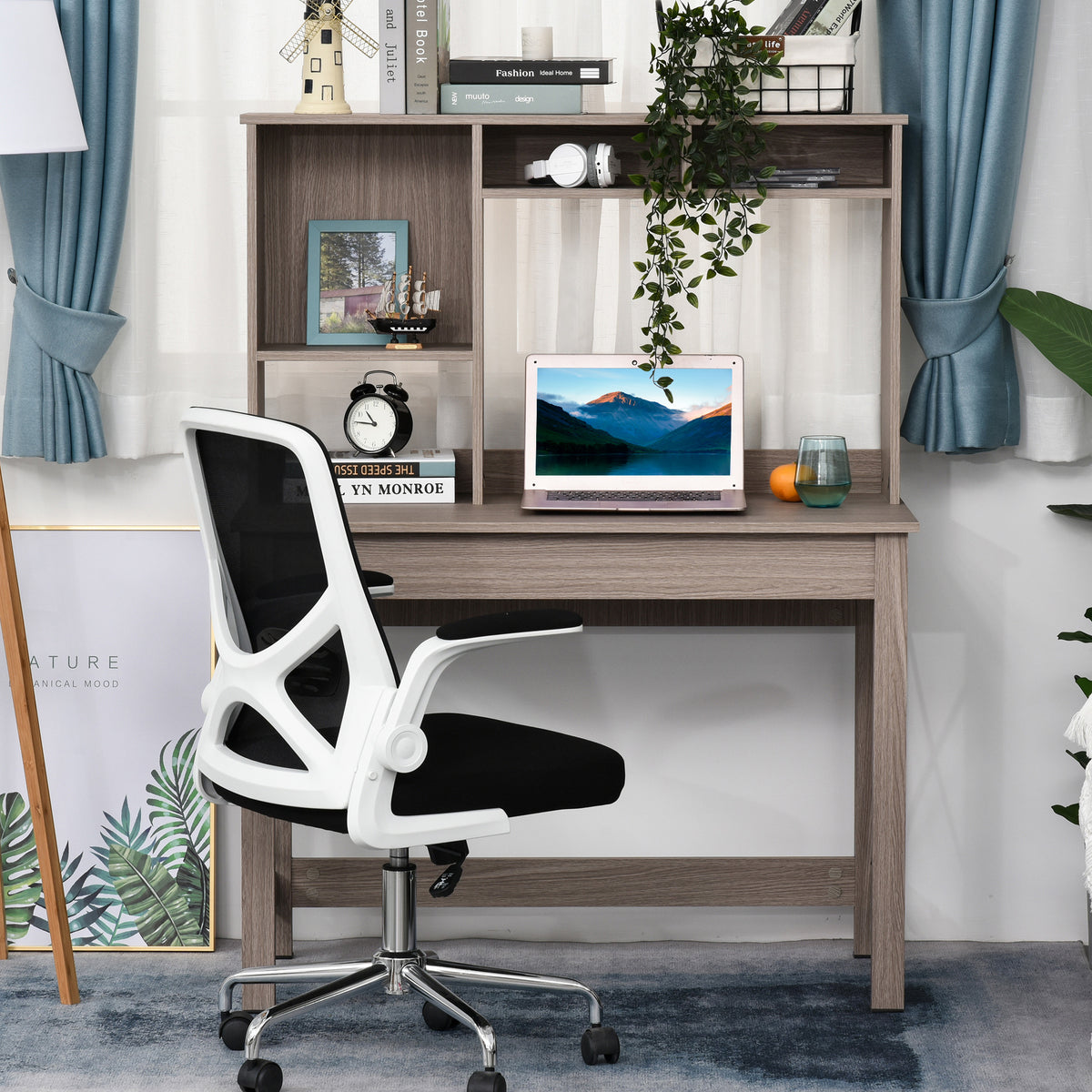 Computer Desk with Storage Hutch