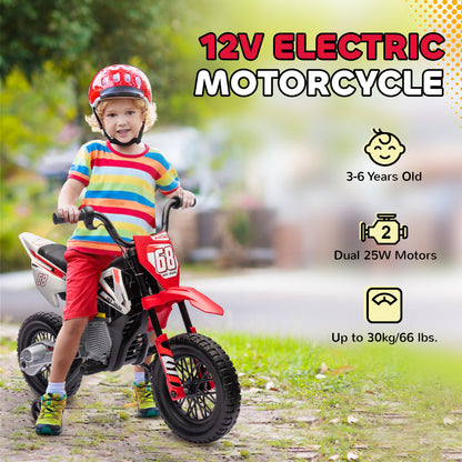 Electric Kids Motorcycle 12V with Training Wheels