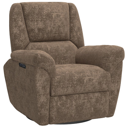 Power Reclining Swivel Glider Chair with Chenille Upholstery