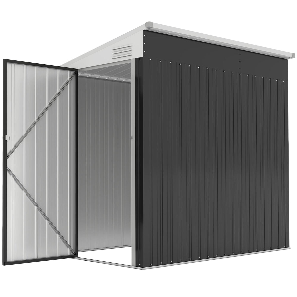 Vertical Outdoor Storage Shed with Double Door