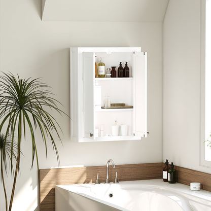Bathroom Wall Cabinet 2 Doors Adjustable Shelves