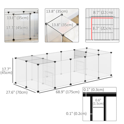 Modular small animal cage 20 panels
