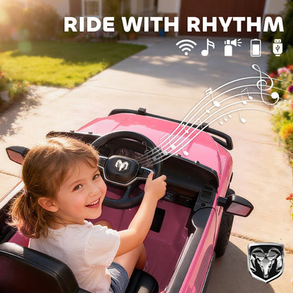 Coche eléctrico infantil Dodge RAM 3500 con mando a distancia 12V