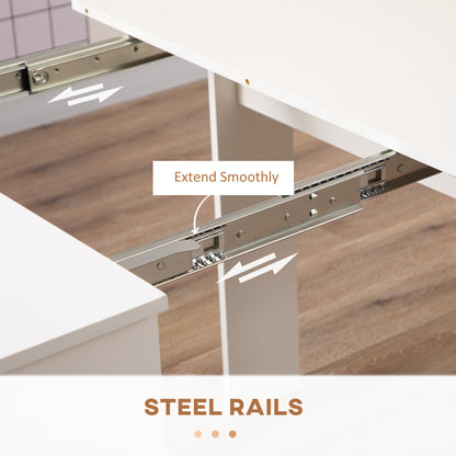 Extendable dining table 60-180 cm for 6-8 people