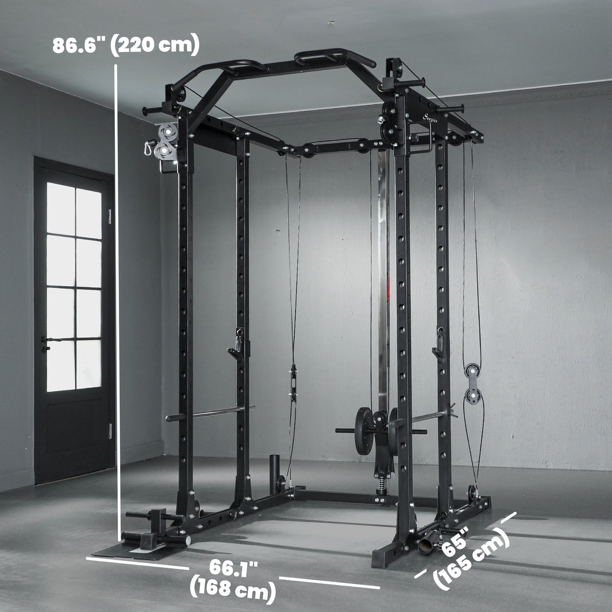 Smith Machine Power Rack with Pull Up Bar