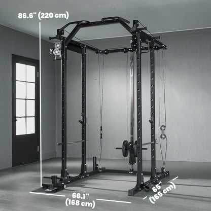 Smith Machine Power Rack with Pull Up Bar