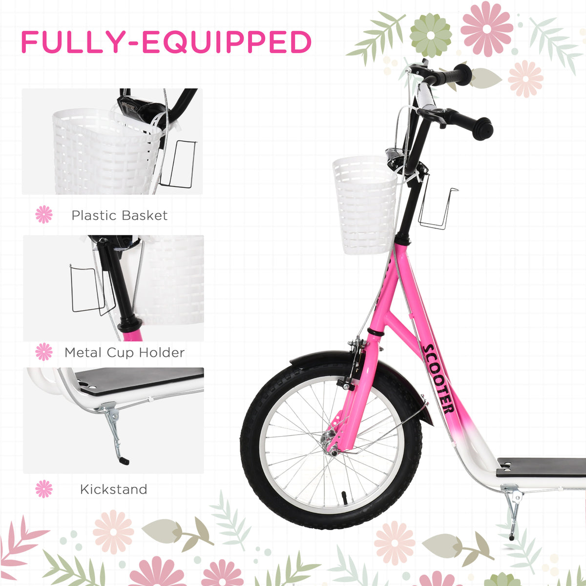 Patinete para niños con manillar ajustable