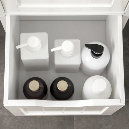 Mueble de baño estrecho autoportante con cajones
