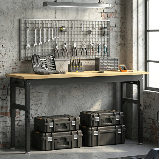 Heavy-Duty Adjustable Workbench 60 in — 2000 lbs Capacity