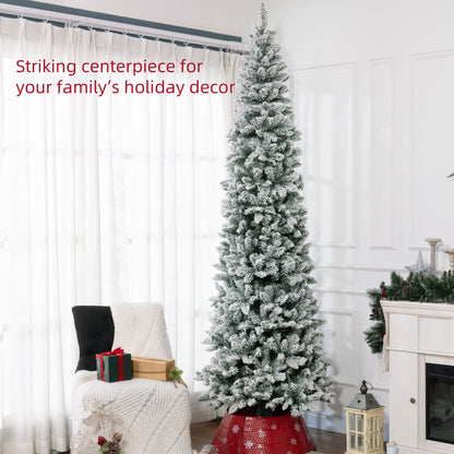 Árbol de Navidad de lápiz flocado