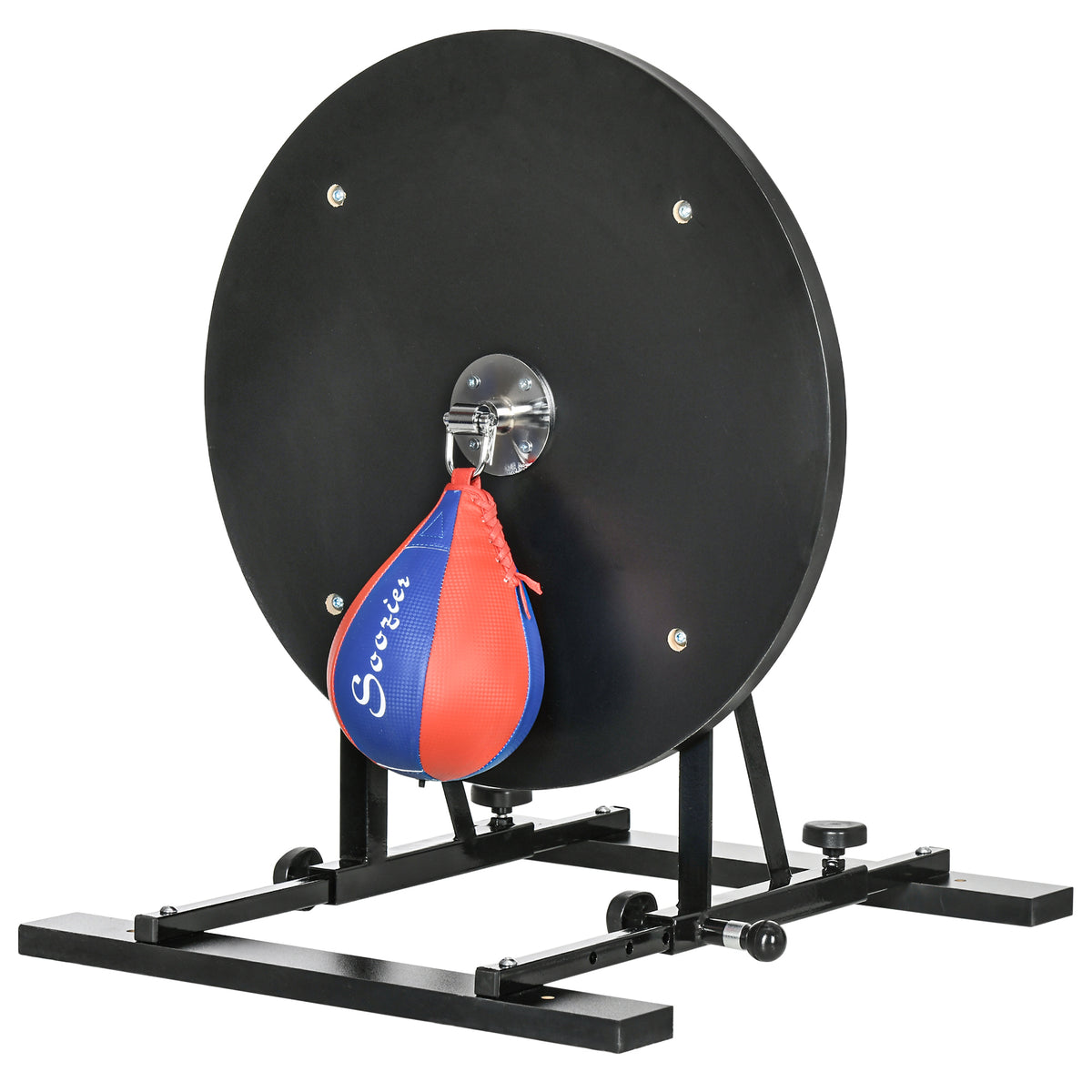 Saco de boxeo con soporte ajustable y guantes